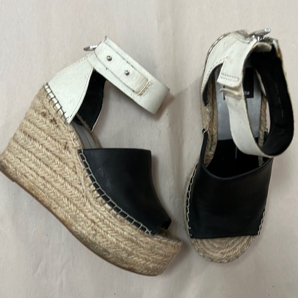 DOLCE VITA ESPADRILLE LEATHER SANDALS SIZE 6.5
